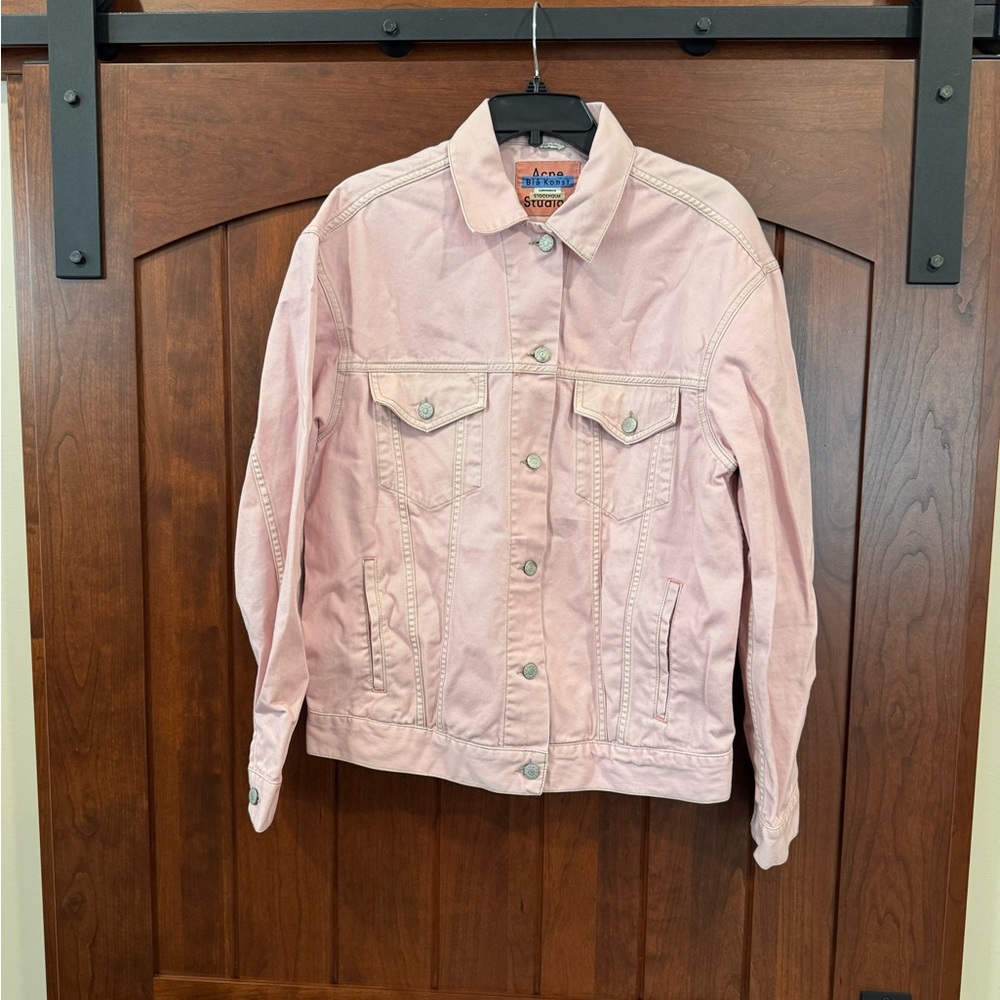 Unisex Pink Acne Studios Denim Jacket